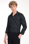 Premium Stretch Cotton Textured Printed Shirt