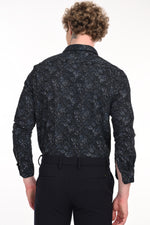 Premium Stretch Cotton Textured Printed Shirt