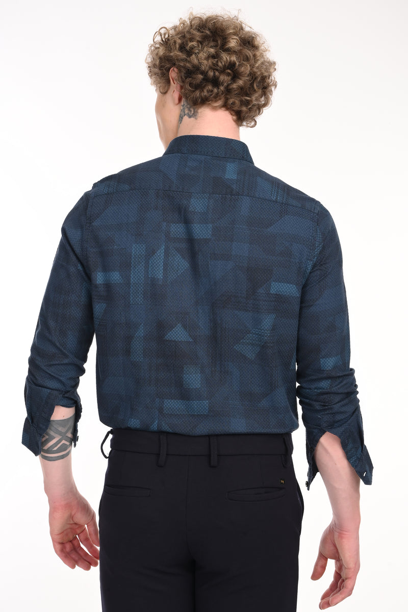 Premium Textured Printed Shirt