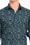 Premium Textured Printed Shirt