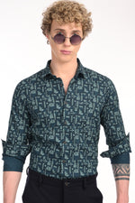 Premium Textured Printed Shirt