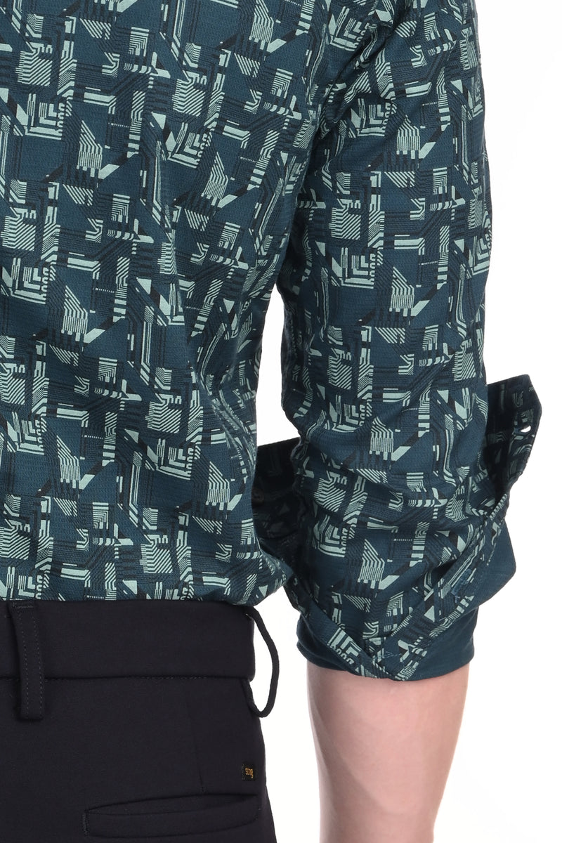 Premium Textured Printed Shirt