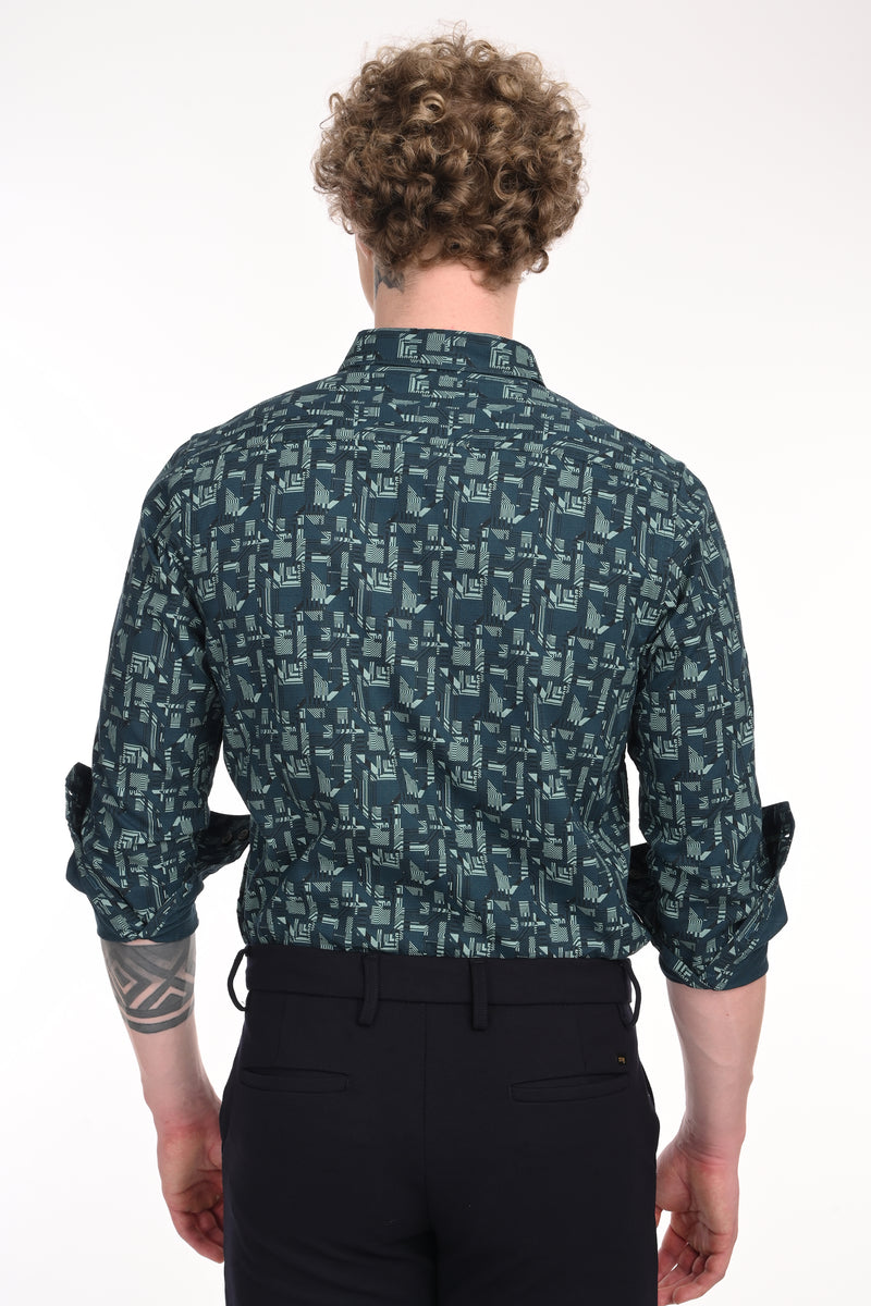 Premium Textured Printed Shirt
