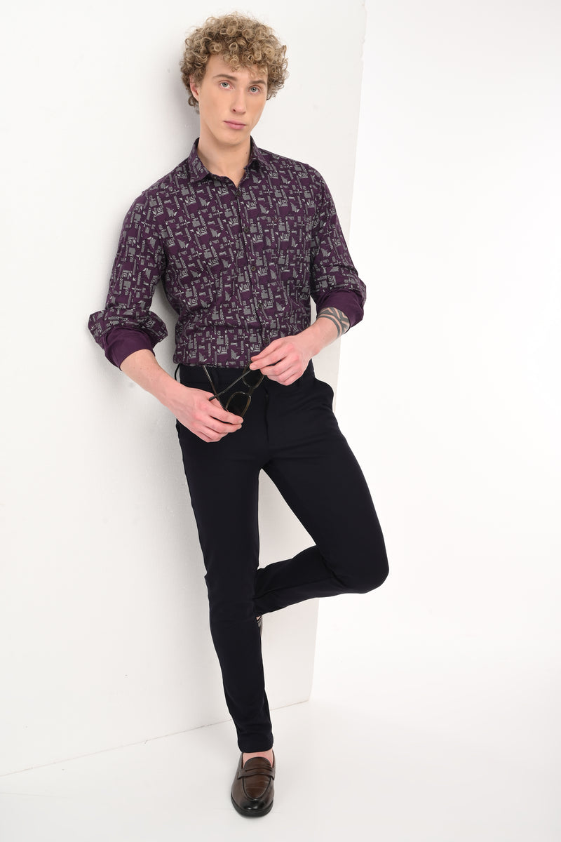 Premium Textured Printed Shirt
