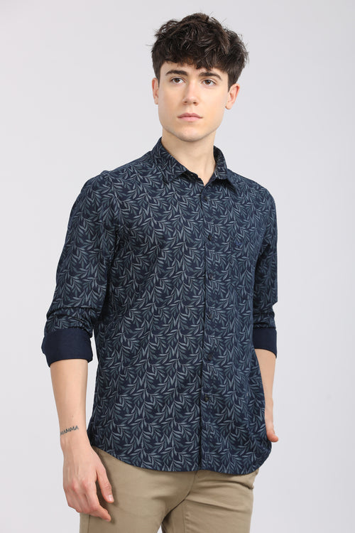 Premium Cotton Slim Fit Printed Shirt