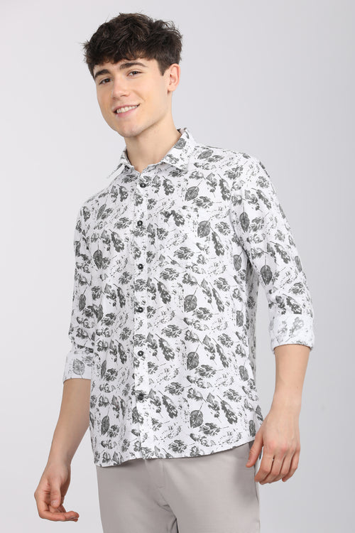 Premium Cotton Slim Fit Printed Shirt