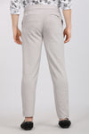 Light Grey Slim Fit Knitted Smart Joggers