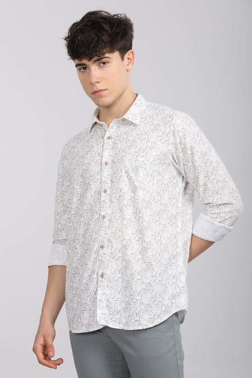 Premium Cotton Slim Fit Printed Shirt