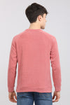 Sage Pink Weekend Textured Sweatshirt