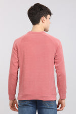 Sage Pink Weekend Textured Sweatshirt