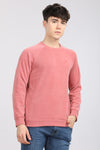 Sage Pink Weekend Textured Sweatshirt