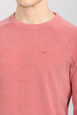 Sage Pink Weekend Textured Sweatshirt