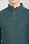 Sweatshirt Zip-Up Textured Sweatshirt