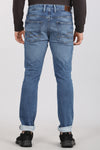 Indigo Dark Blue Five Pocket Knitted Jeans