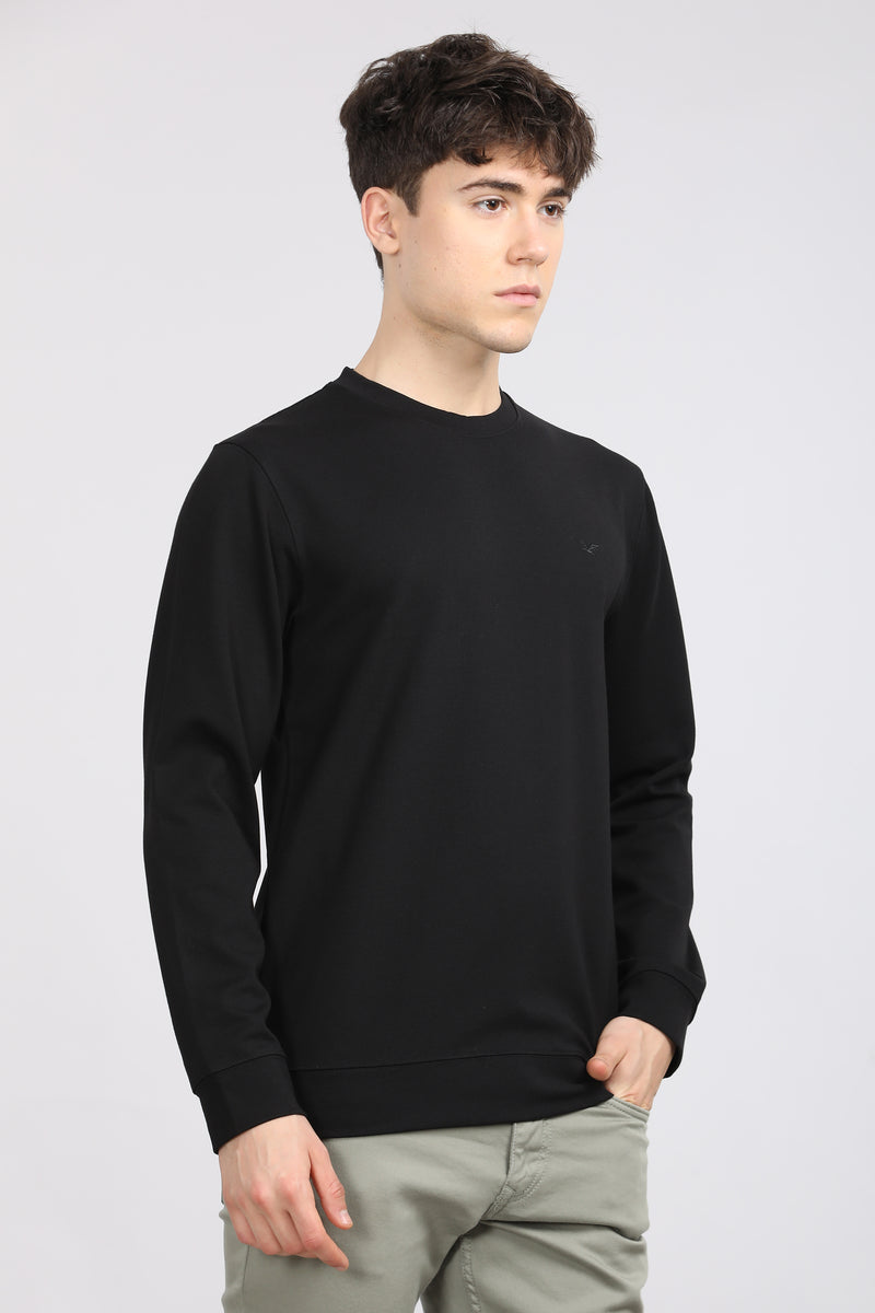 Jet Black Essential Sweatshirt