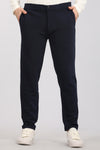 Navy Slim Fit Knitted Smart Joggers