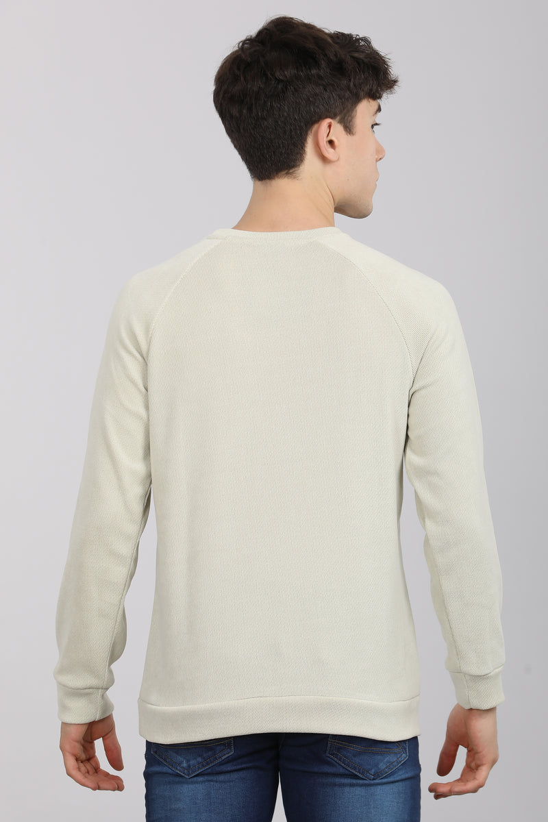 Ecru Weekend Textured Sweatshirt