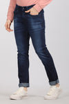 Deep Blue Five Pocket Twill Jeans