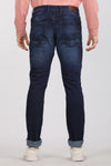 Deep Blue Five Pocket Twill Jeans