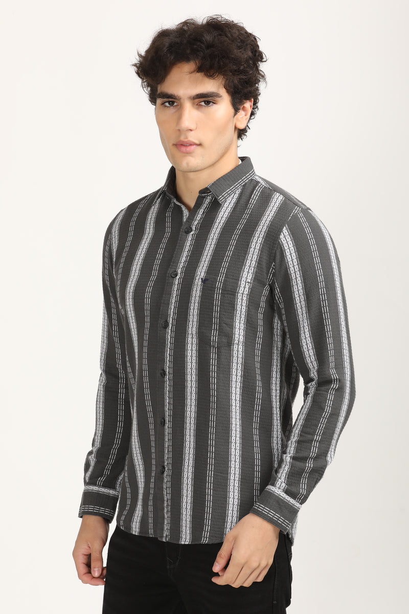 Elevated Superfine Cotton Stripe Shirt