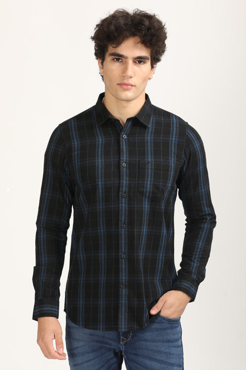 Smart Textured Premium Cotton Shirt