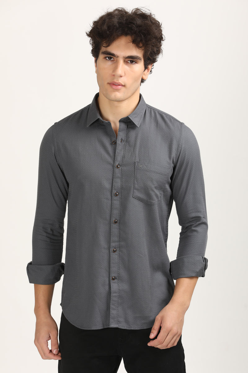 Premium Cotton Slim Fit Solid Shirt