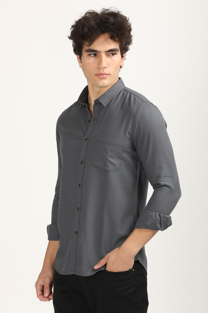 Premium Cotton Slim Fit Solid Shirt