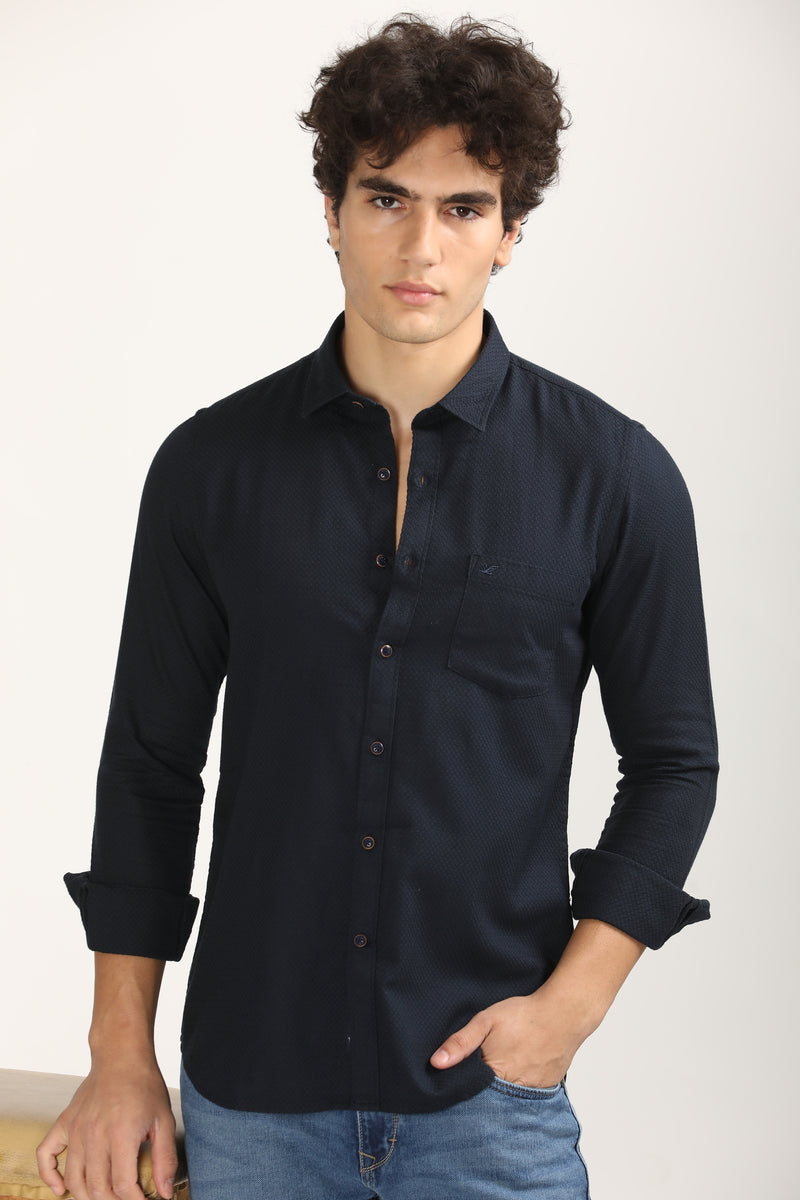 Premium Cotton Slim Fit Solid Shirt