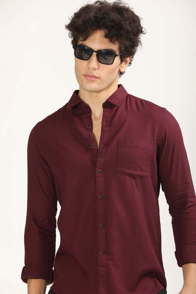 Premium Cotton Slim Fit Solid Shirt