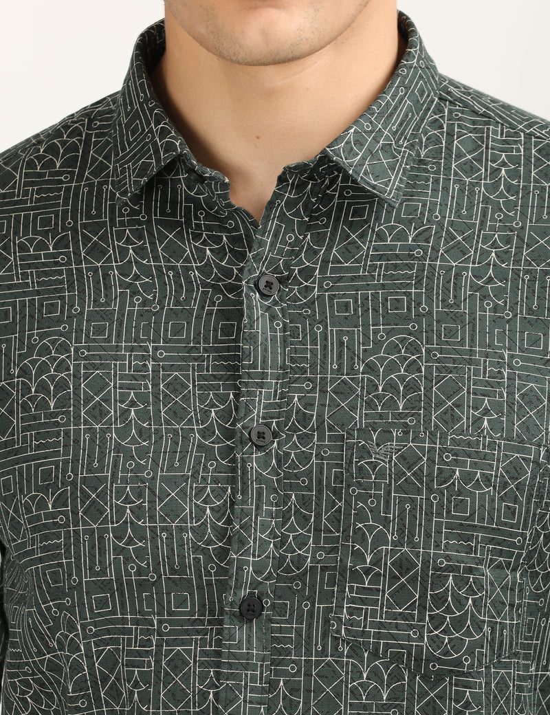 Slim Fit Printed Shirt