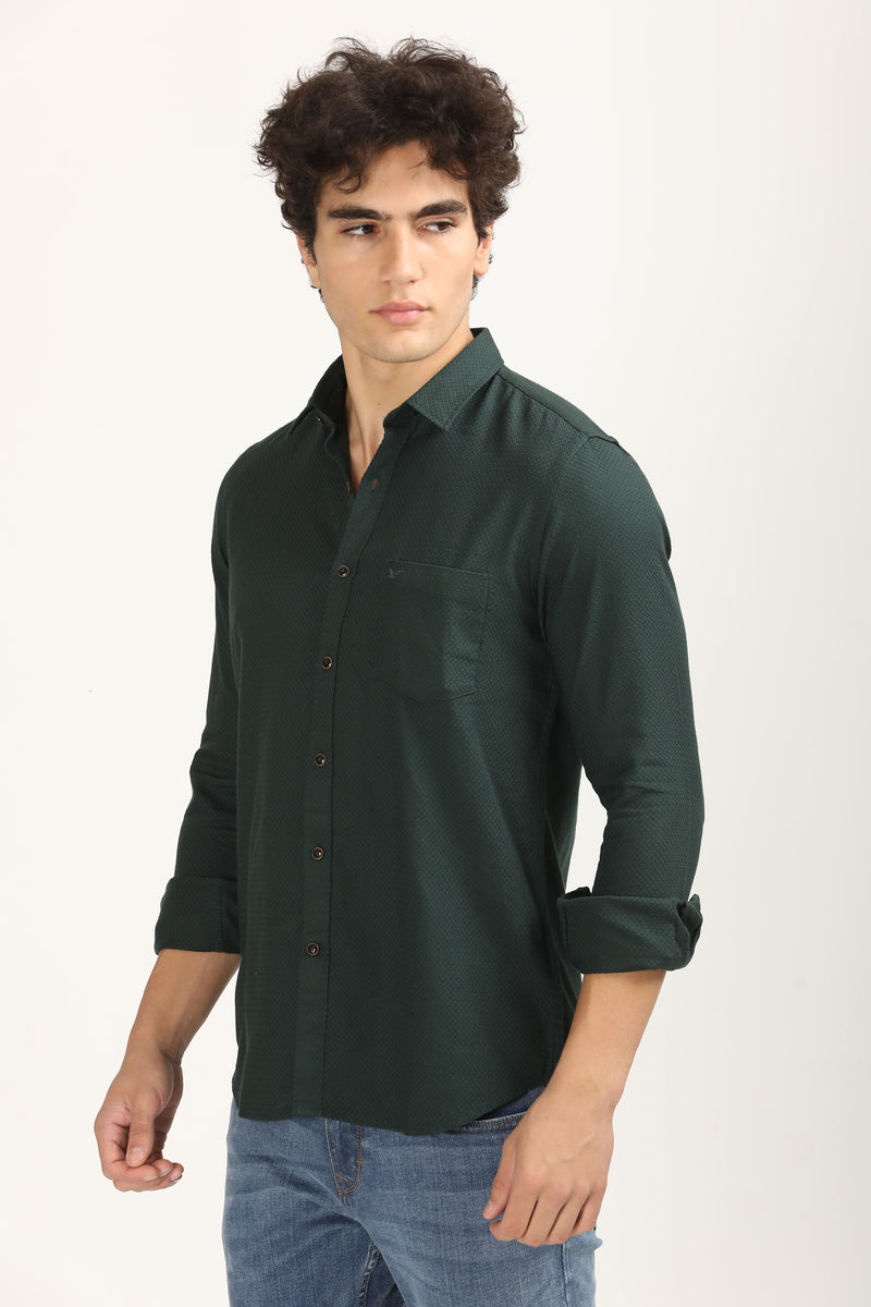 Premium Cotton Slim Fit Solid Shirt