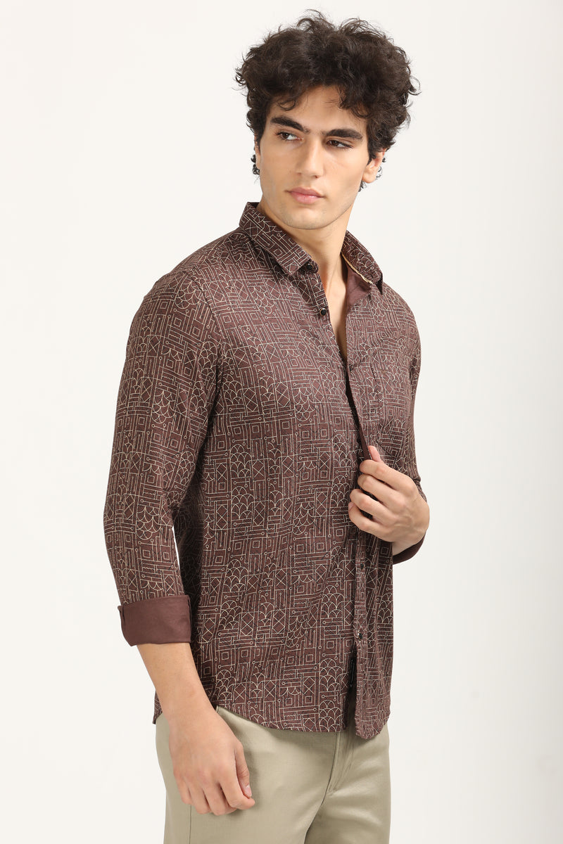 Slim Fit Printed Shirt