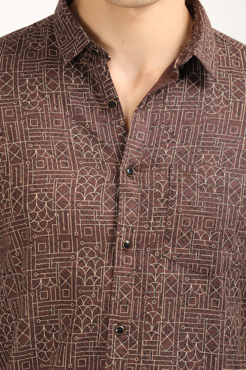 Slim Fit Printed Shirt