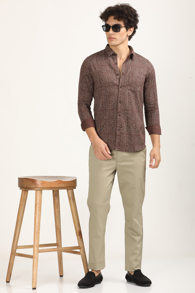 Slim Fit Printed Shirt