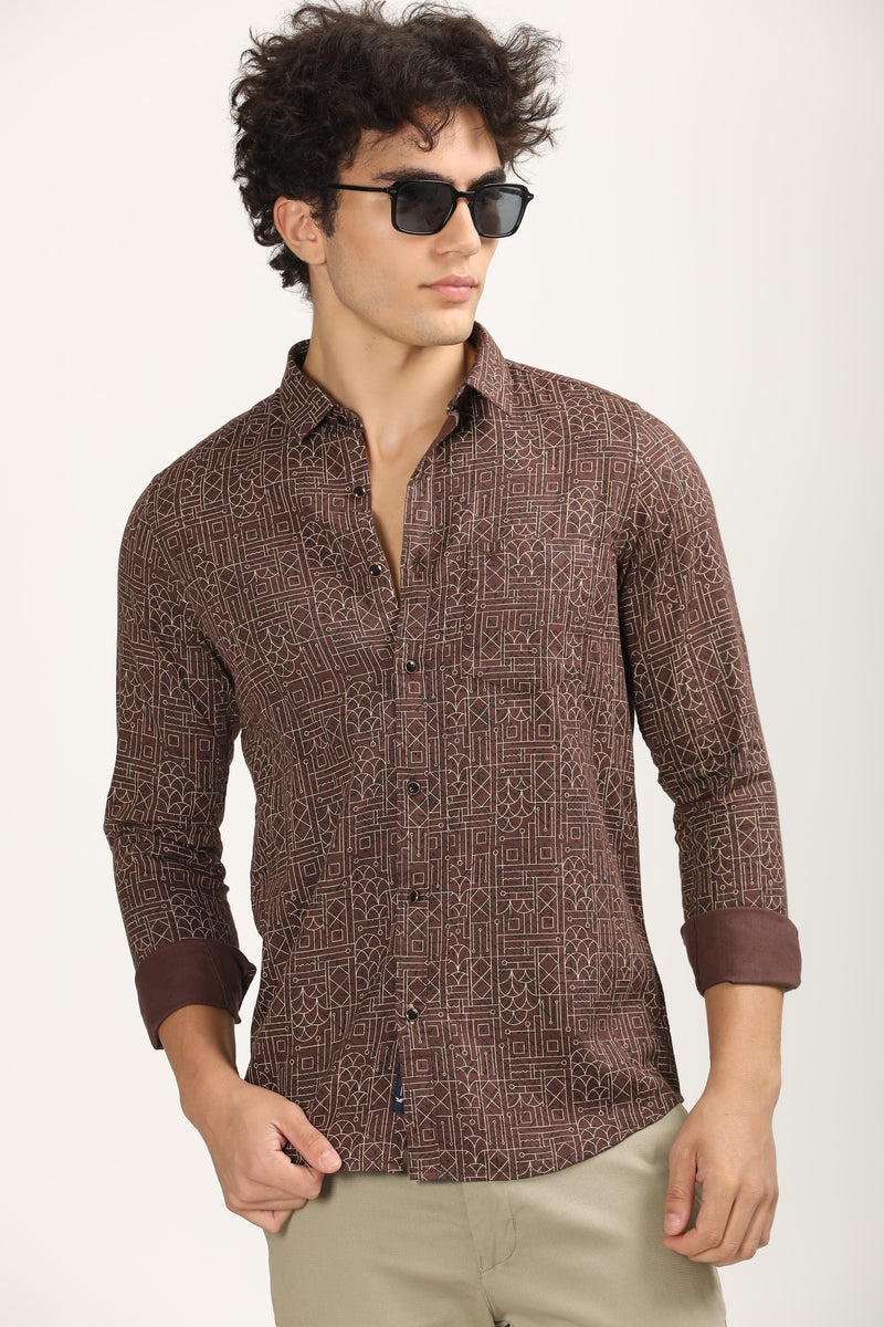 Slim Fit Printed Shirt