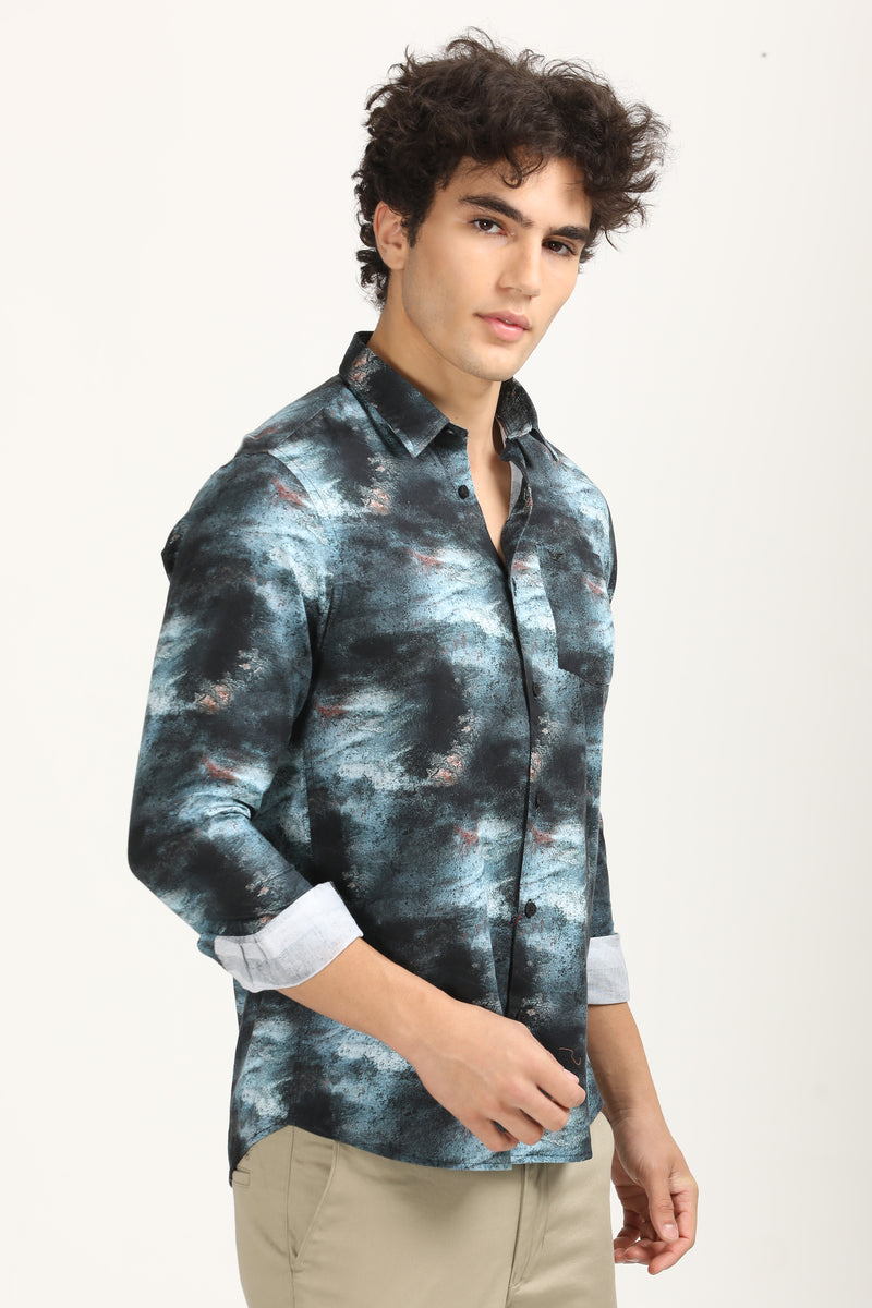 Weekend Digital Multicolor Printed Shirt