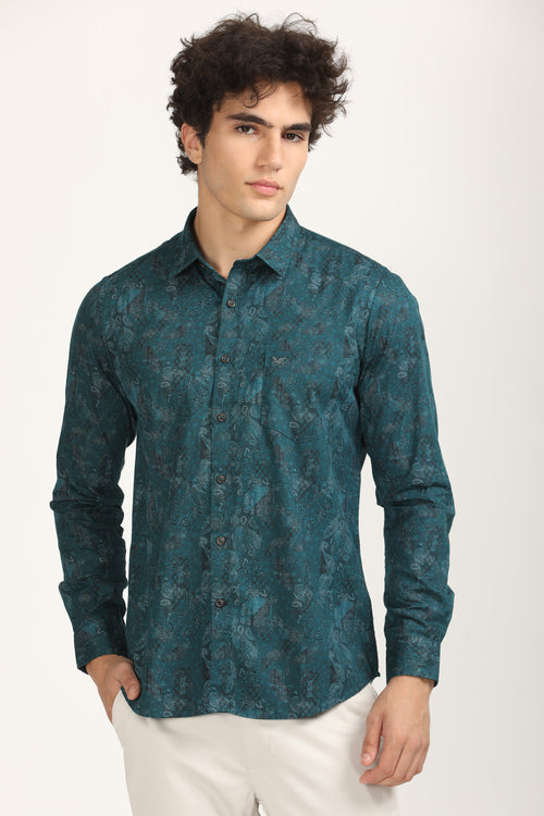 Smart Casual Abstract Printed Shirt