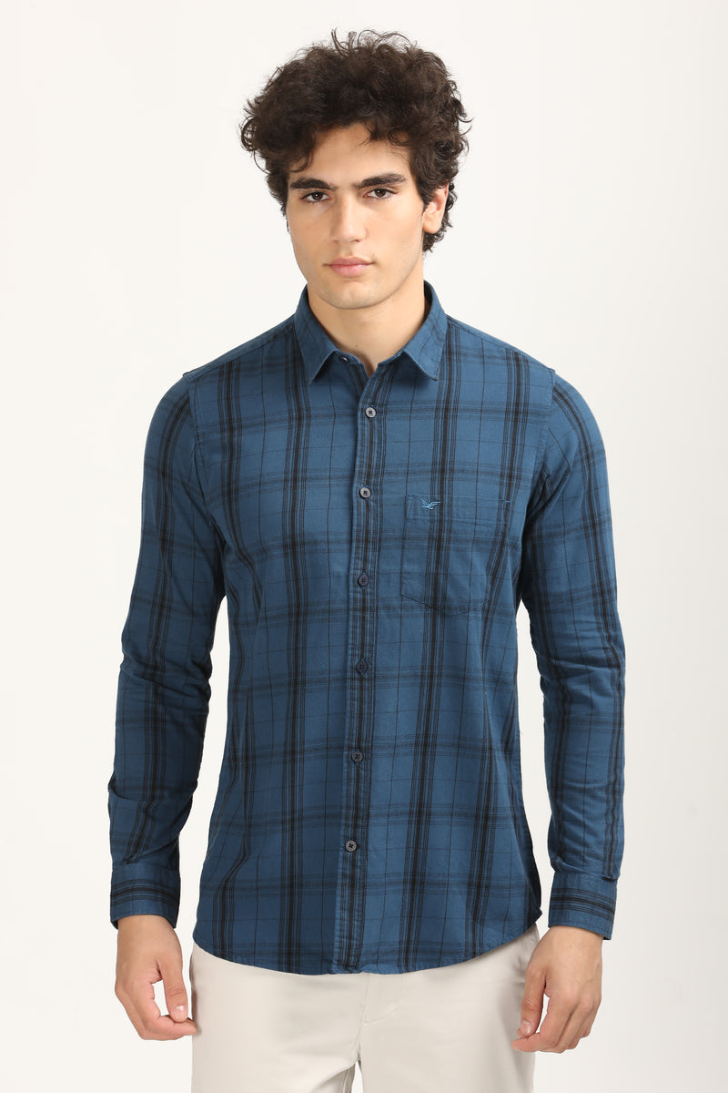 Smart Textured Premium Cotton Shirt