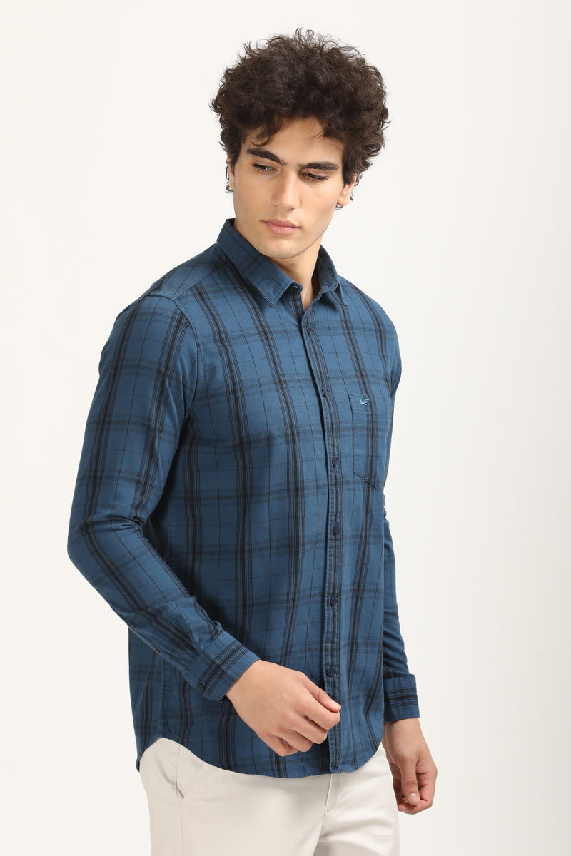 Smart Textured Premium Cotton Shirt