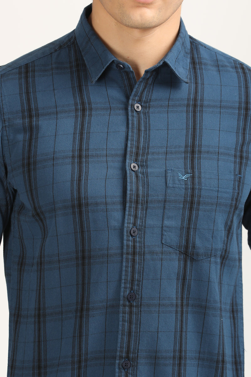 Smart Textured Premium Cotton Shirt