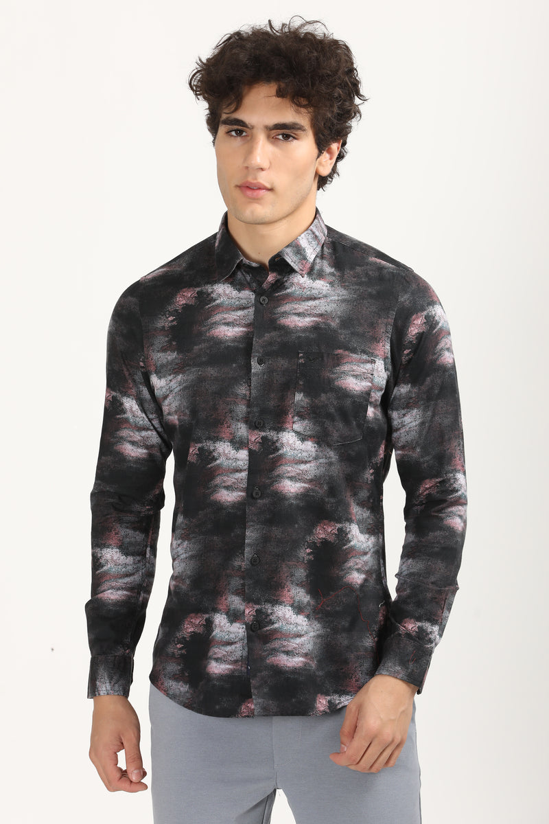 Weekend Digital Multicolor Printed Shirt