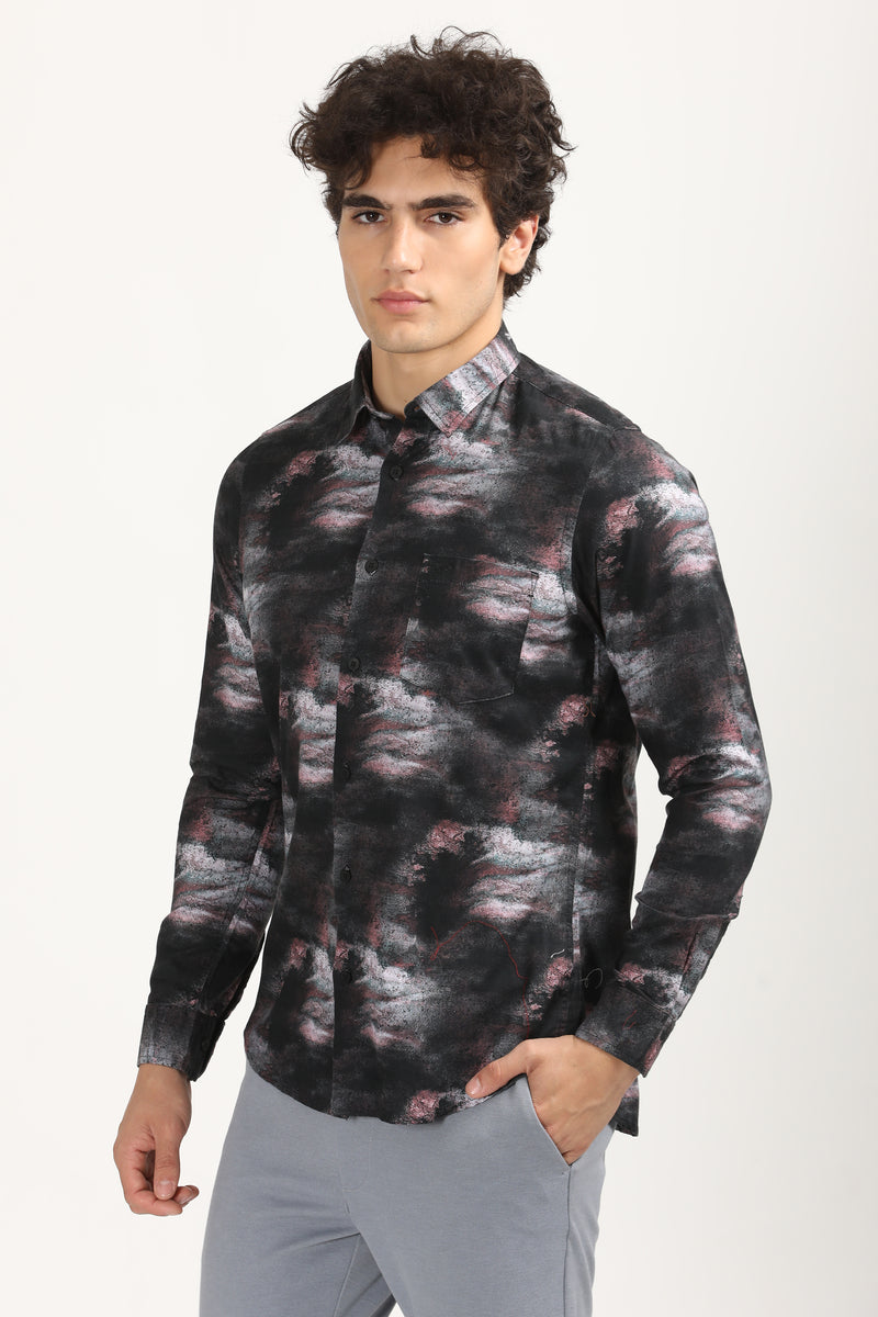 Weekend Digital Multicolor Printed Shirt