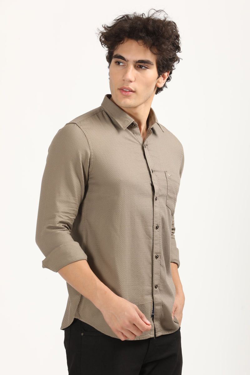 Premium Cotton Slim Fit Solid Shirt