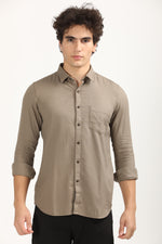 Premium Cotton Slim Fit Solid Shirt