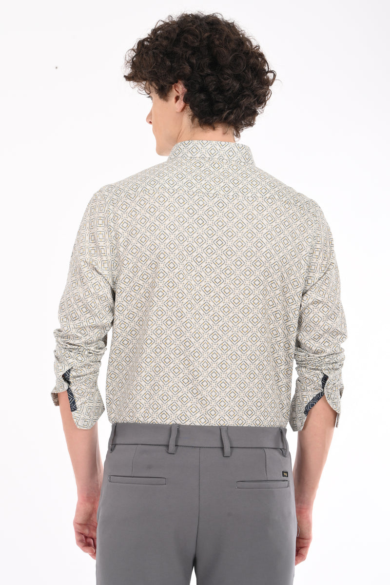 Premium Giza Satin Printed Shirt