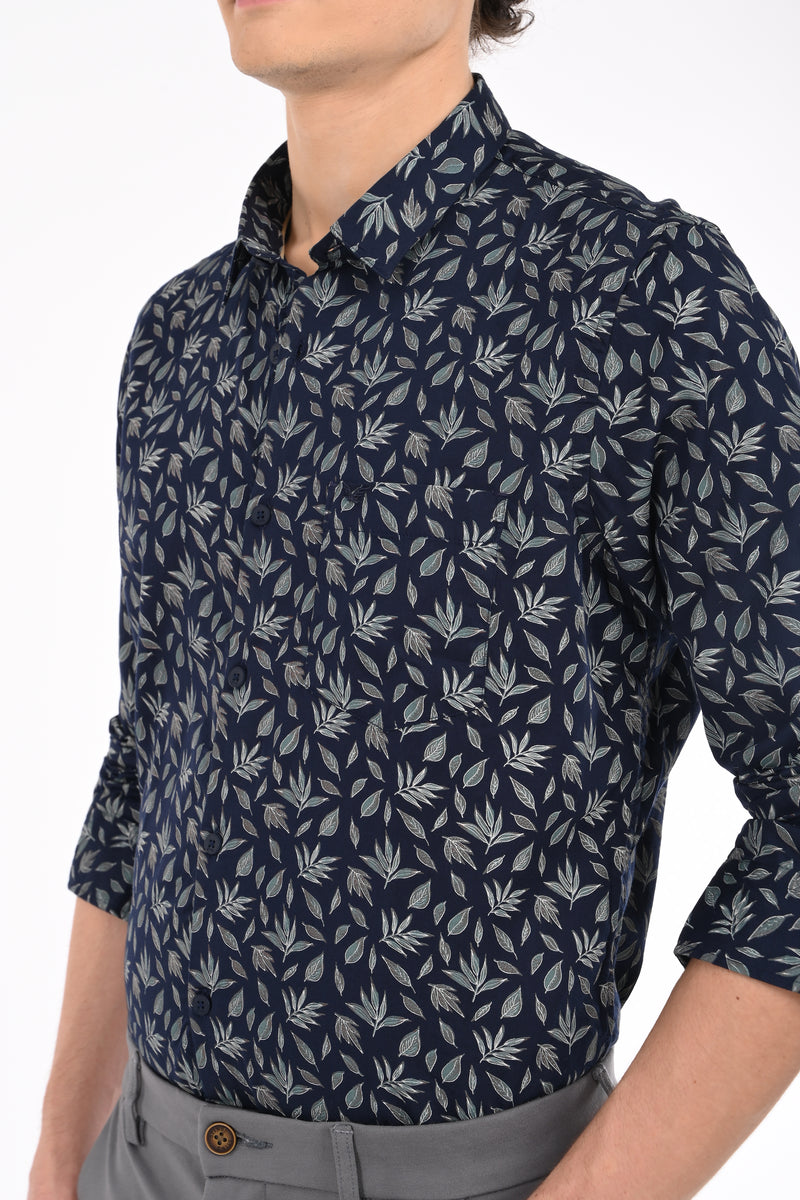 Premium Giza Satin Printed Shirt