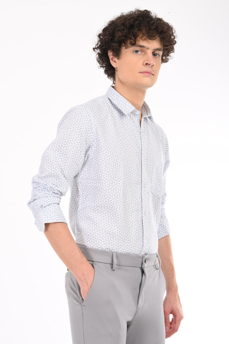Textured Printed Shirt