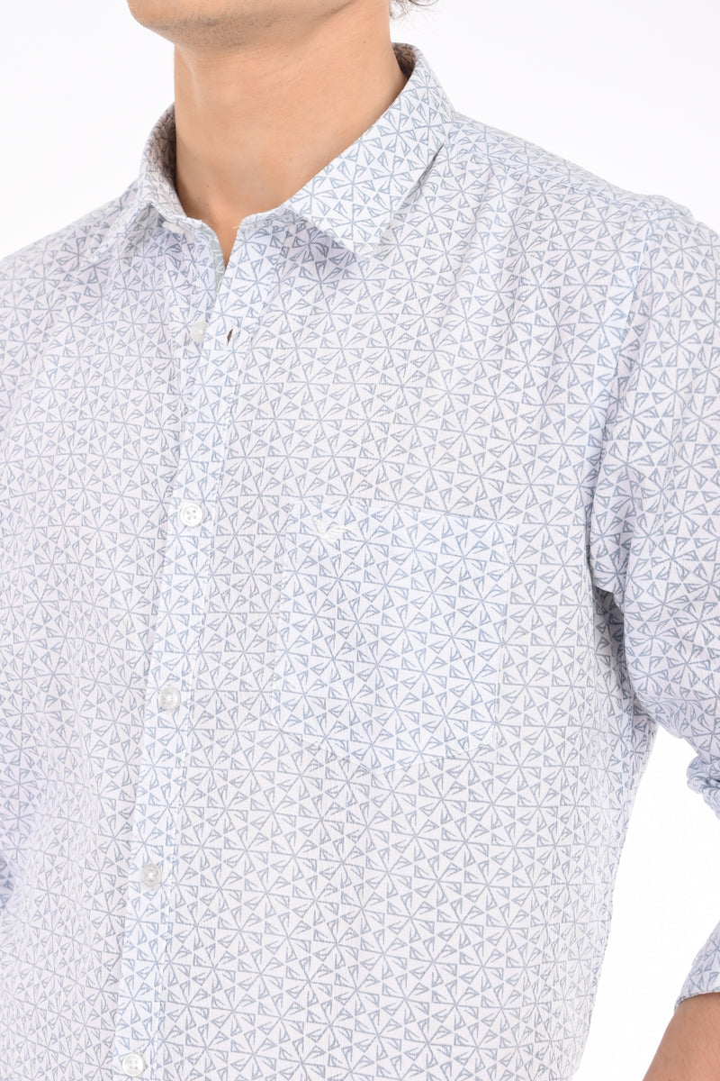 Textured Printed Shirt