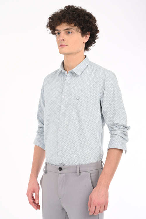 Textured Printed Shirt