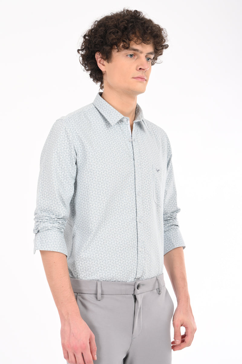 Textured Printed Shirt
